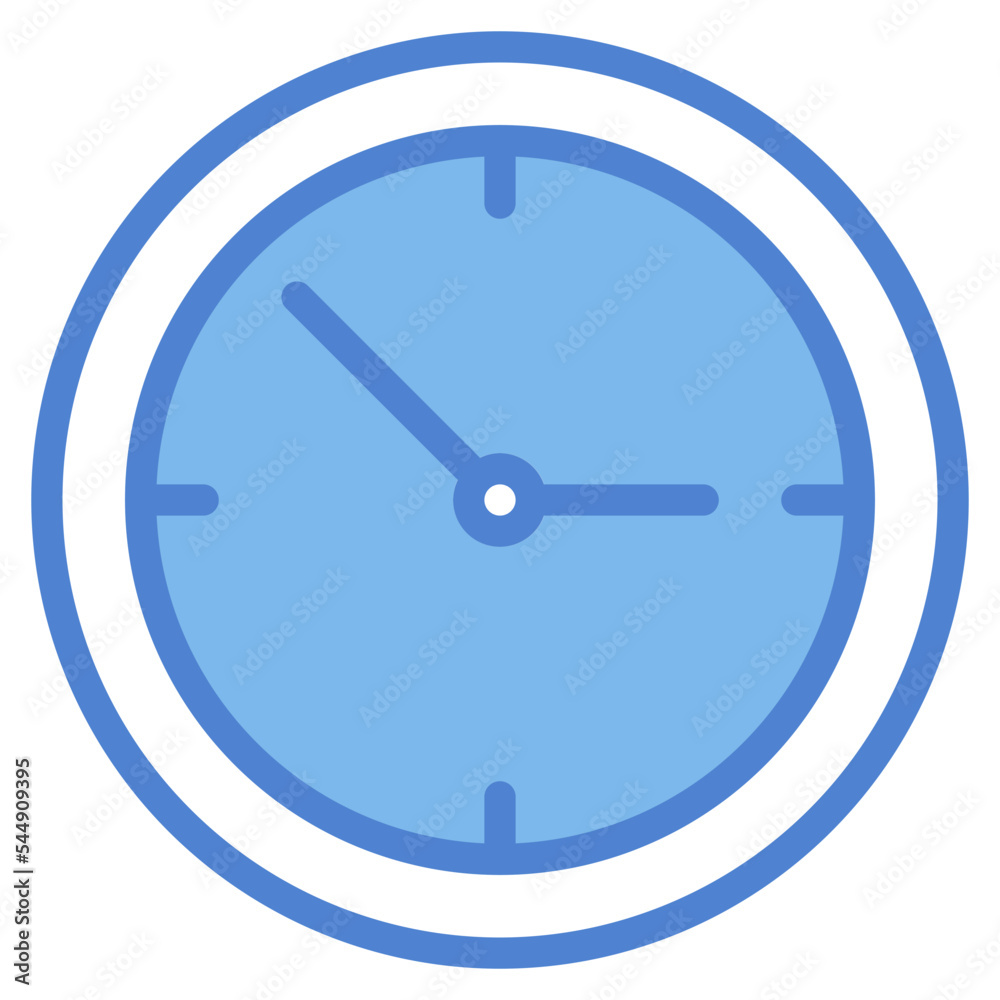 clock two tone icon style