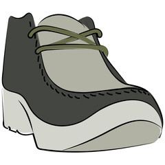 Sticker - Trainer Shoes Sketchy Colored Vector Icon