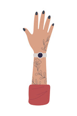 Poster - woman hand with tattoo