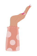 Sticker - woman hand support gesture