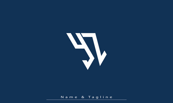 Alphabet letters Initials Monogram logo YZ , ZY