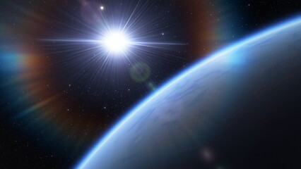 planets and galaxy, science fiction wallpaper. beauty of deep space. billions of galaxy in the unive