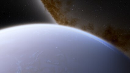 planets and galaxy, science fiction wallpaper. beauty of deep space. billions of galaxy in the unive