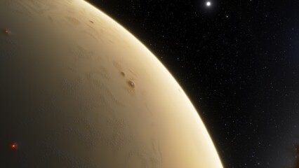 Planets and galaxy, science fiction wallpaper. Beauty of deep space. Billions of galaxy in the universe Cosmic art background 3d render
