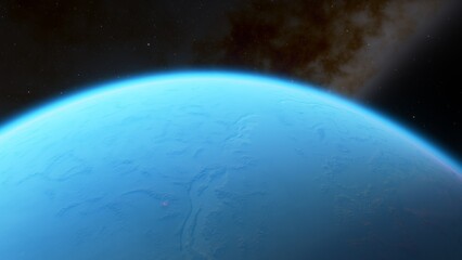 planets and galaxy, science fiction wallpaper. beauty of deep space. billions of galaxy in the unive