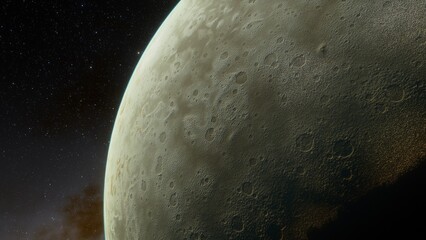 Planets and galaxy, science fiction wallpaper. Beauty of deep space. Billions of galaxy in the universe Cosmic art background 3d render
