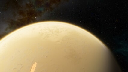 Planets and galaxy, science fiction wallpaper. Beauty of deep space. Billions of galaxy in the universe Cosmic art background 3d render
