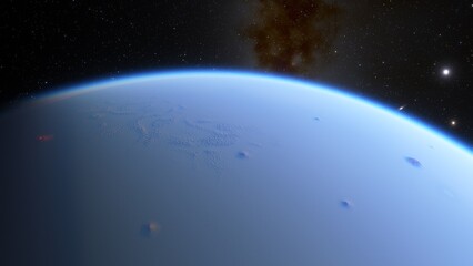 Planets and galaxy, science fiction wallpaper. Beauty of deep space. Billions of galaxy in the universe Cosmic art background 3d render
