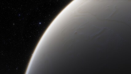 Planets and galaxy, science fiction wallpaper. Beauty of deep space. Billions of galaxy in the universe Cosmic art background 3d render
