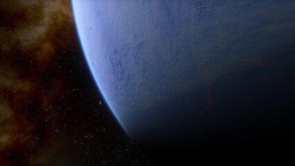 planets and galaxy, science fiction wallpaper. beauty of deep space. billions of galaxy in the unive