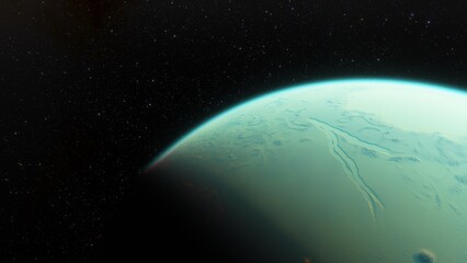 Planets and galaxy, science fiction wallpaper. Beauty of deep space. Billions of galaxy in the universe Cosmic art background 3d render
