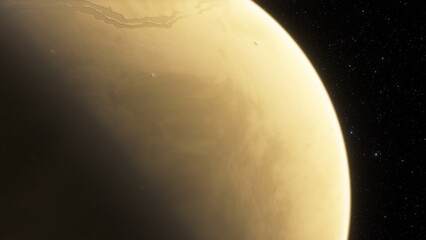 Planets and galaxy, science fiction wallpaper. Beauty of deep space. Billions of galaxy in the universe Cosmic art background 3d render
