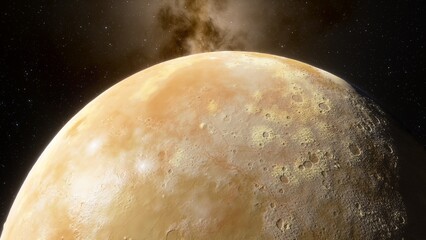 Abstract planets and space background