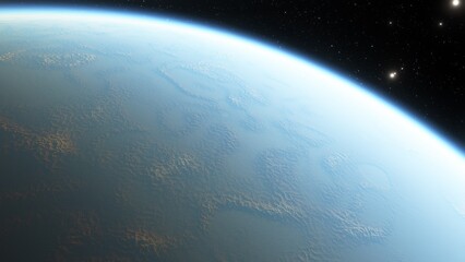 Abstract planets and space background