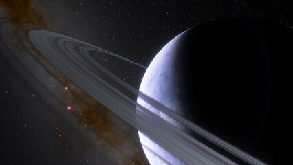 planets and galaxy, science fiction wallpaper. beauty of deep space. billions of galaxy in the unive