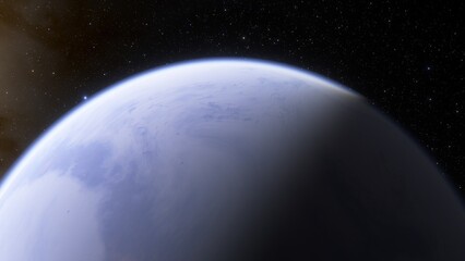 Planets and galaxy, science fiction wallpaper. Beauty of deep space. Billions of galaxy in the universe Cosmic art background 3d render
