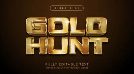 Poster - text effect gold, editable font style