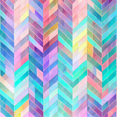 Canvas Print - Pastel Herringbone pattern