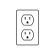 power socket symbol vector sign