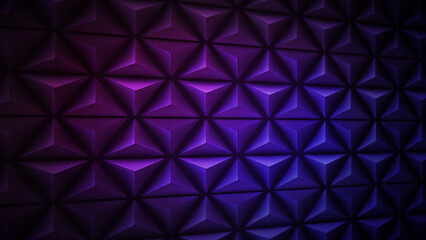 abstract 3d graphics, geometric background. a retro arcade aesthetic, dark purple illustration templ