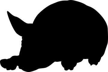 Poster - Pig Silhouette Farm Animal