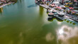© Pedro - Açude Velho Hídrico Campina Grande Paraíba Nordeste Brasil Abastecimento Água Paisagem Urbano Prédios Lagoa Lago Verde Sesi Aéreo Drone