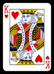 king of hearts playing card - classic design.