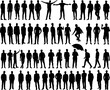 © zolotons - silhouette set of men, black guys, vector design