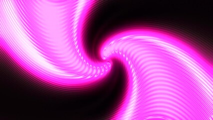 Wall Mural - bright swirling stream in retro style. motion. neon glowing energy flow on black background. moving 