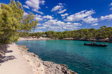 Mondrago beach in Mallorca island (Spain)