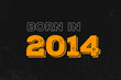 Born in 2014 Birthday quote design for those born in the year 2014