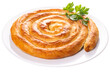 PNG. Turkish puff pastry roll Börek
