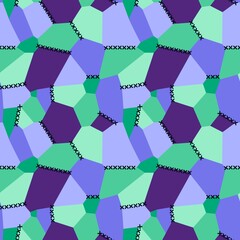 abstract geometric sewing stitch patch seamless pattern for wrapping paper and fabrics and linens