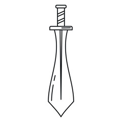 Sticker - Isolated sword weapon medieval icon Vector