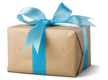 Gift Box With A Ribbon Bow
