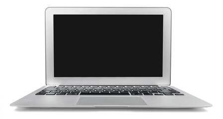 Poster - Laptop computer pc on white background