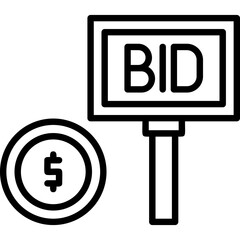 Poster - Bid Icon