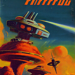 Wall Mural - 1970s pulp science fiction book cover art!