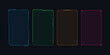 © Vuang - Hud frames futuristic text box border frame scifi digital screen hologram panel vector