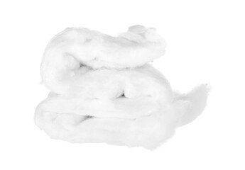 Wall Mural - Heap of soft cotton wool on white background