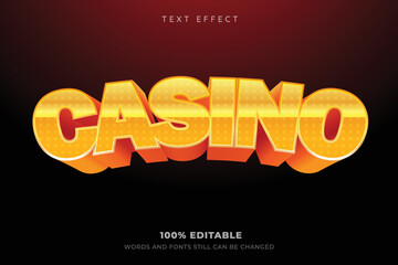 Wall Mural - Casino text effect editable