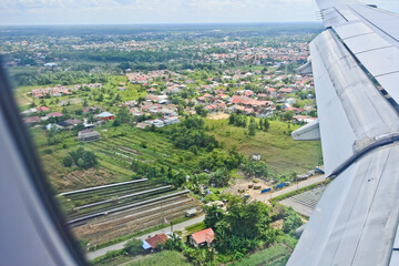 Aerial View Of urban City Banjarmasin, South Kalimantan, Indonesia