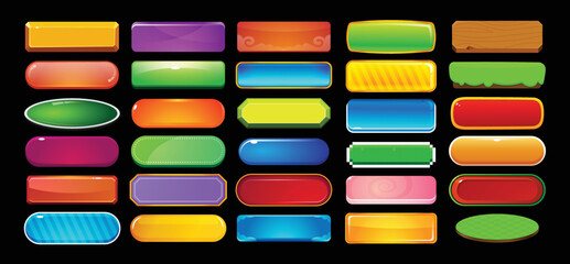 Game buttons set