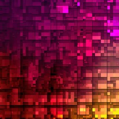 Poster - dark red purple yellow color abstract pixels technology texture for computer graphic