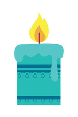 Canvas Print - burning candle icon