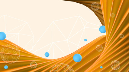 Aufkleber - Abstract Background. Metaverse Network connection for Technology Innovation Success concept. cyber Space, marketing , Protection, copy space, digital, banner, website -3d Rendering