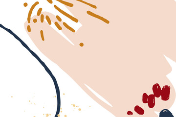 Poster - Premium and elegance design element. Minimalist brush stroke composition for ornament in vintage style. 