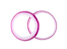 Sliced Red Onion Rings Isolated On Transparent Png