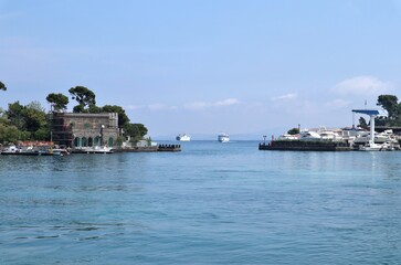 Ischia - Uscita del porto dall'aliscafo