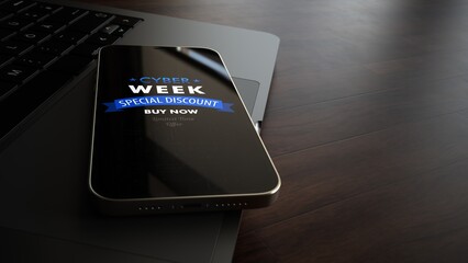 Canvas Print - Online Shopping Cyber Week